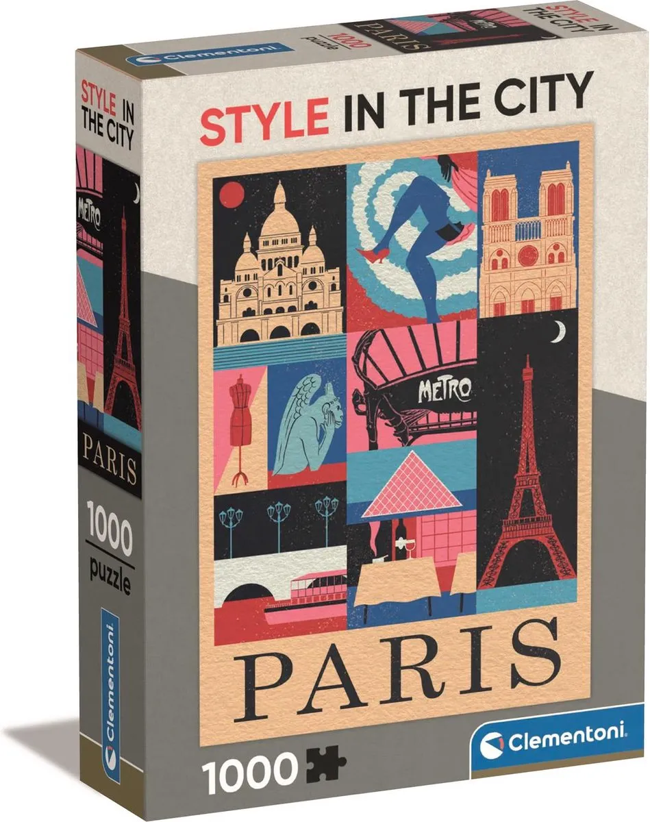 Clementoni Style in the City Parijs Puzzel 1000 Stuks