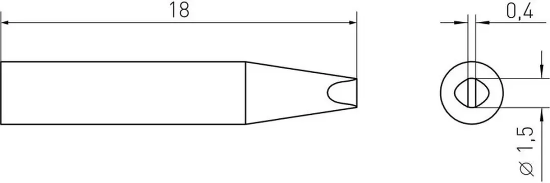 Weller RTMS 015 S MS Soldeerpunt 1.50mm - T0050109399