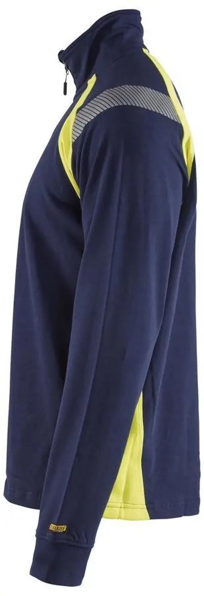 Blåkläder Sweatshirt Visible 3432-1158 - Marine/High Vis Geel - XXXL