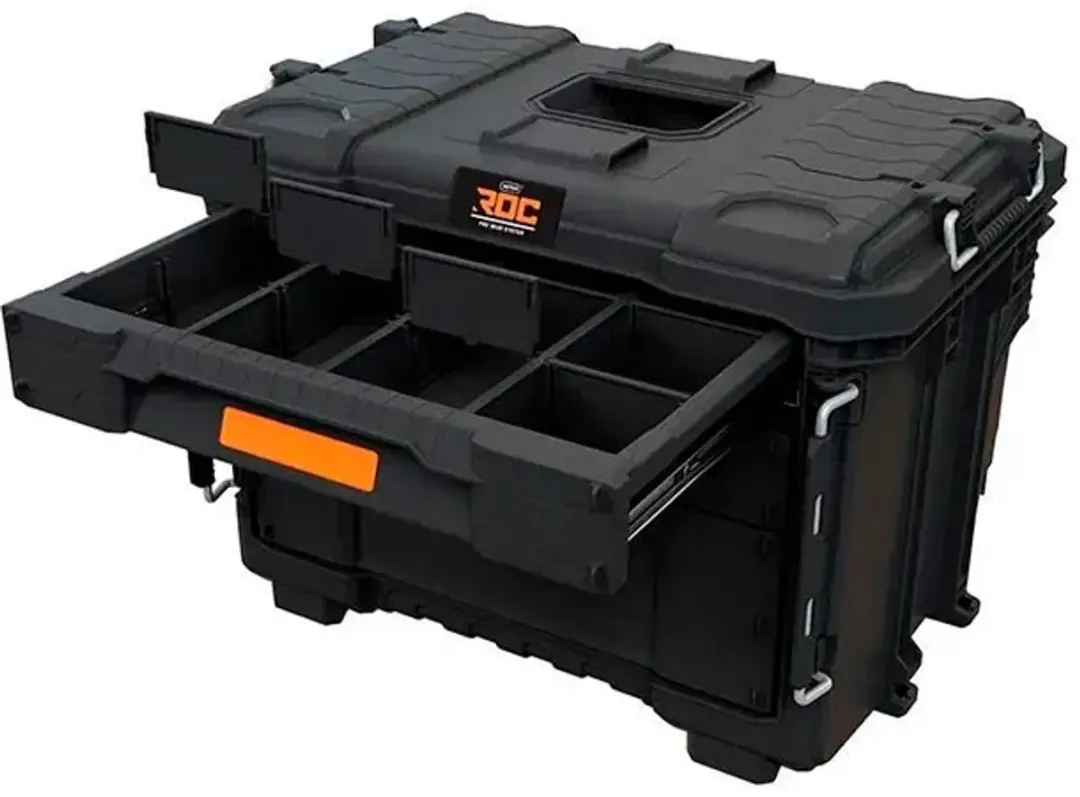 Keter ROC PRO GEAR 2.0 XL Gereedschapskist 3 Lades - Zwart