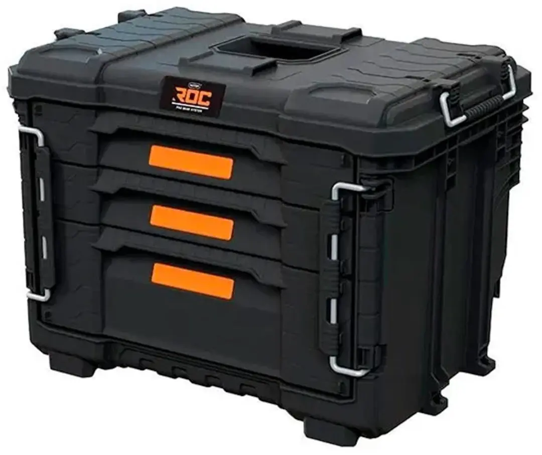 Keter ROC PRO GEAR 2.0 XL Gereedschapskist 3 Lades - Zwart