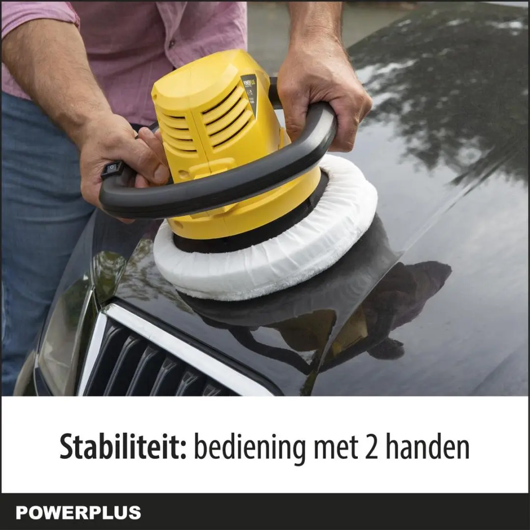 Powerplus POWX04960 Haakse Poliermachine 120W 240mm - 2 Accu's