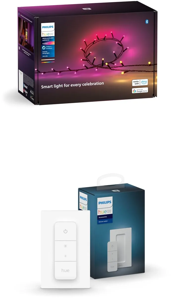 Philips Hue Festavia Lichtslinger 250 LED - 20m - Wit & Kleur - Incl. Dimmer Switch - afbeelding 6 van 6