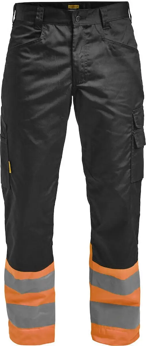 Jobman 2314 Hi-Vis Service Werkbroek 65231420 - Zwart/Oranje