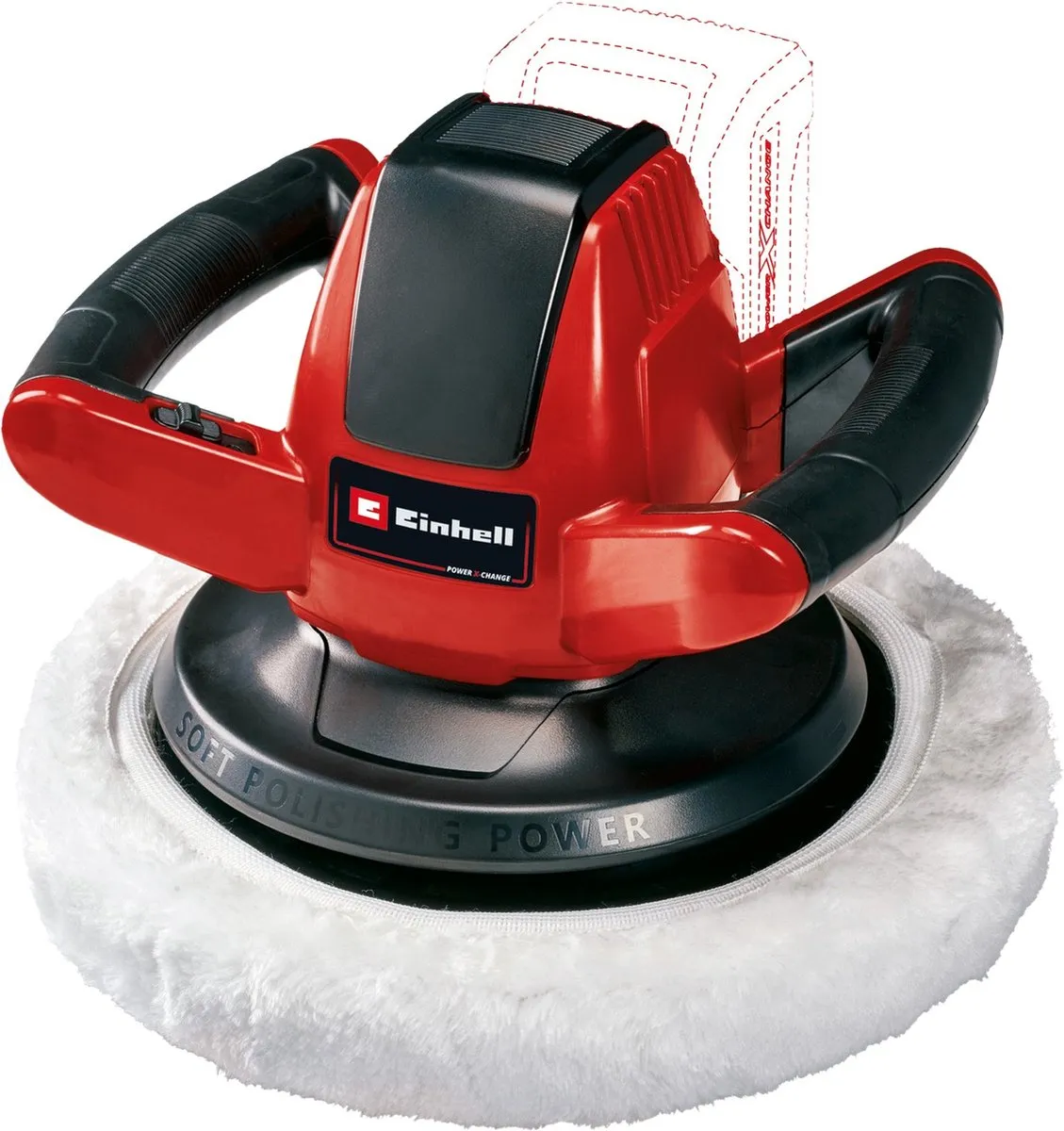 Einhell CE-CB 18/254 Li Solo Accu Polijstmachine - Ø254mm - 2 Stuks