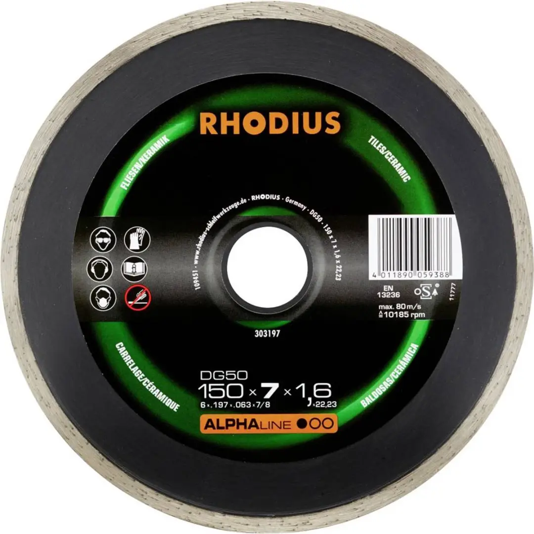 Rhodius 303197 Diamanten Doorslijpschijf 150mm