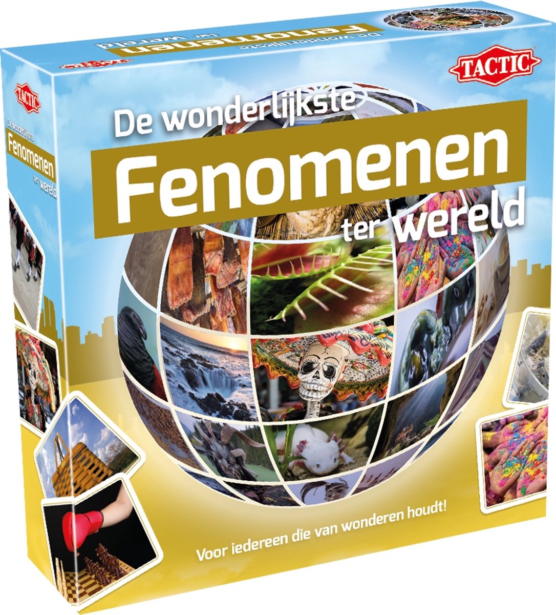 Tactic De wonderlijkste fenomenen ter Wereld – Kaartspel – Quizspel – Bijzondere Natuur en Onverklaarbare Verschijnselen – Kennis en Verwondering – Van de Wereld Serie – 2 of Meer Spelers – Vanaf 12 Jaar