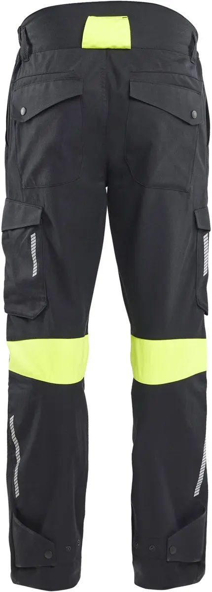 Blåkläder Inherit 14171512 Werkbroek Heren - Zwart/Geel - Brandvertragend