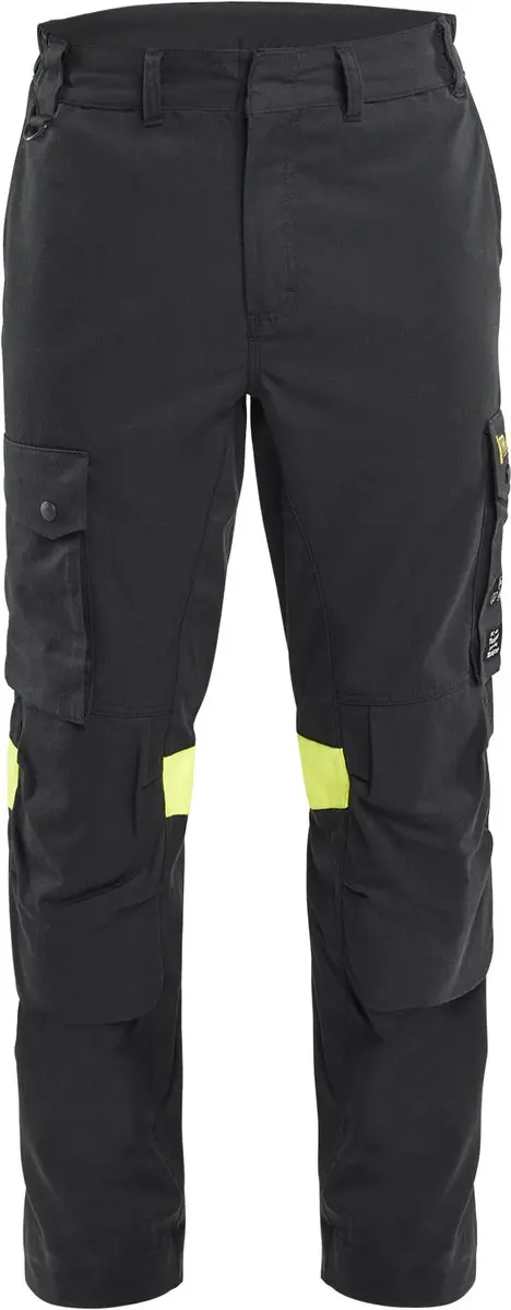 Blåkläder Inherit 14171512 Werkbroek Heren - Zwart/Geel - Brandvertragend
