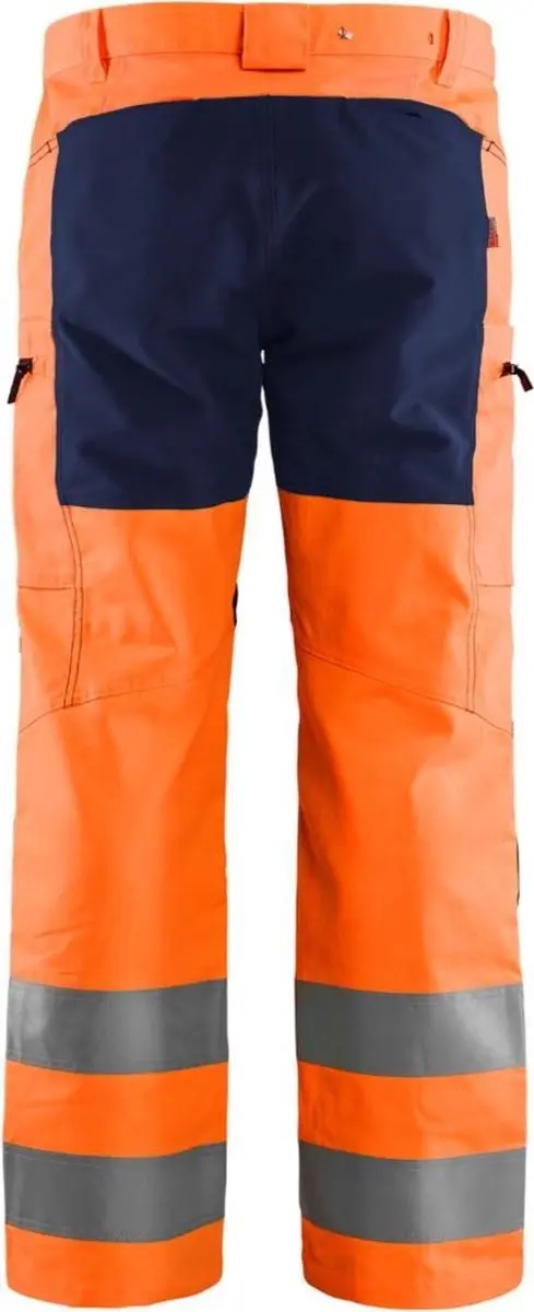 Blåkläder High Vis Broek 1585-1811 - Maat 58 - Oranje/Marineblauw
