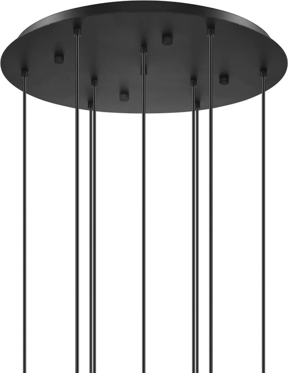 Eglo Ariscani Hanglamp Ø65,5cm - Rookglas - Zwart