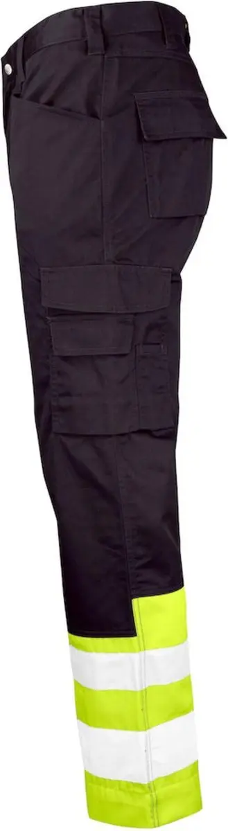 Jobman 2314 Hi-Vis Service Werkbroek 46 - Zwart/Geel