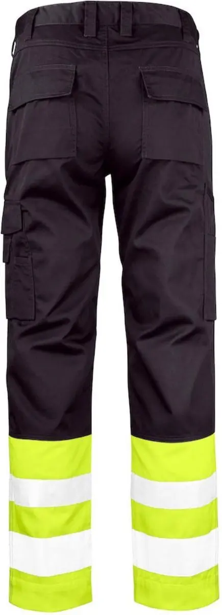 Jobman 2314 Hi-Vis Service Werkbroek 46 - Zwart/Geel