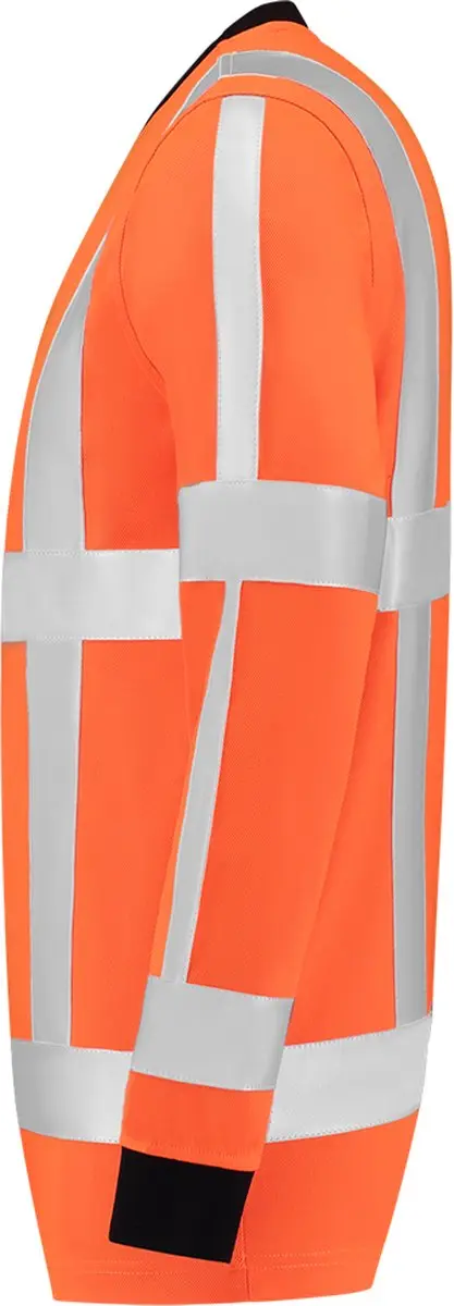 Tricorp T-shirt RWS Birdseye Lange Mouw - Fluor Oranje S