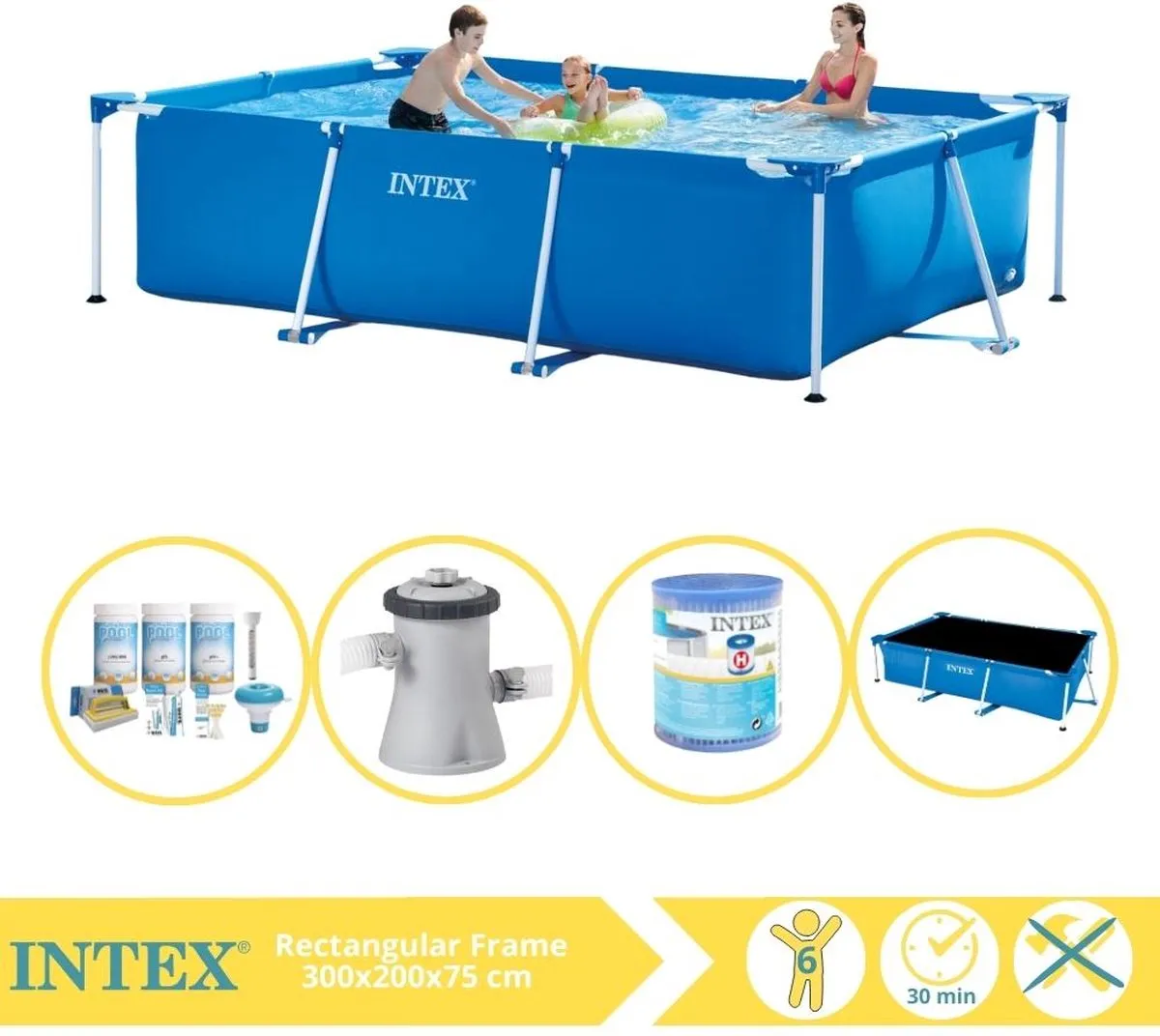 Intex 28272NP Opzetzwembad 300x200x75cm