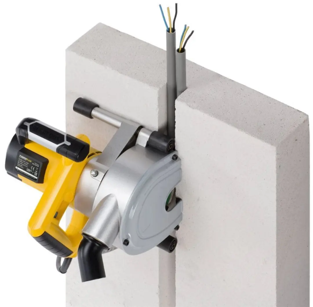 Powerplus POWX0650 Muurfrees 1800W - 2x Ø150mm Geel - afbeelding 6 van 6