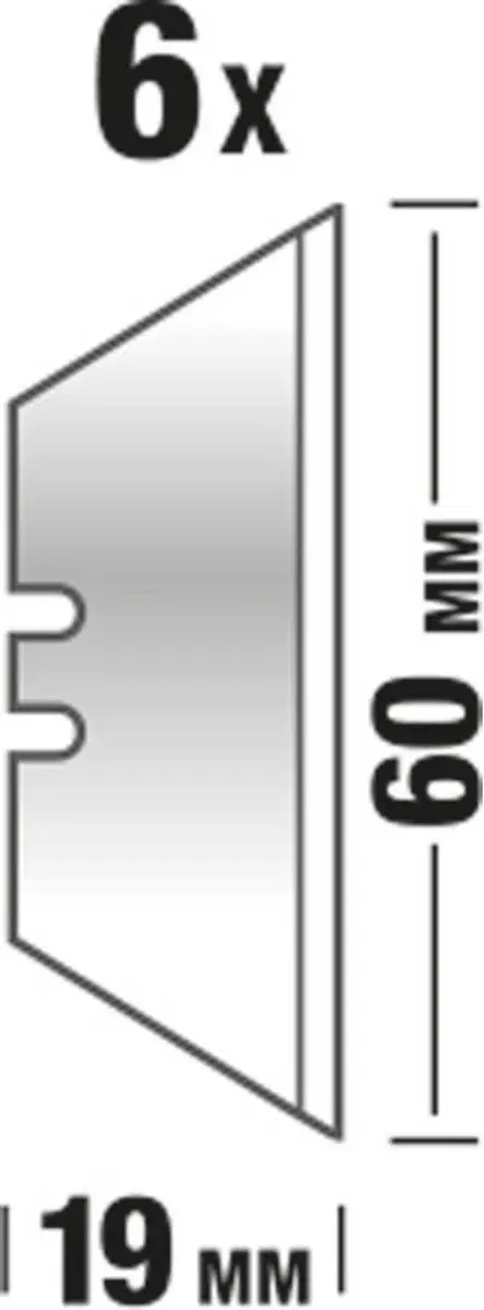KWB Veiligheidstrapeziummes 160mm - 5 Reserves - Metaal - afbeelding 3 van 6
