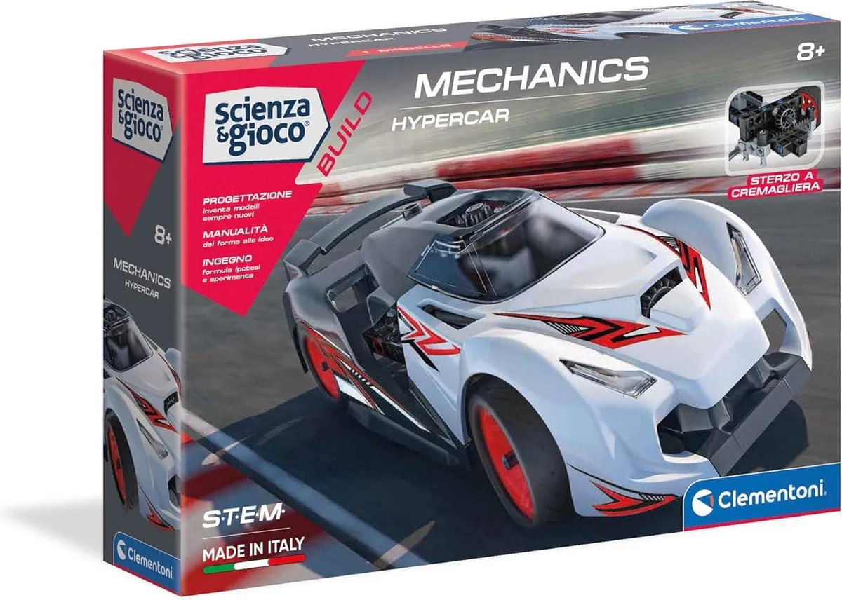 Clementoni Hypercar Construction Challenge Bouwdoos - 100 Stukken - afbeelding 2 van 4