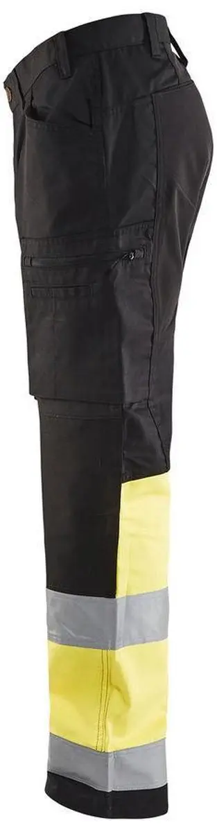Blåkläder Werkbroek 1551-1811 High Vis - Maat 44 - Zwart/Geel - afbeelding 6 van 6