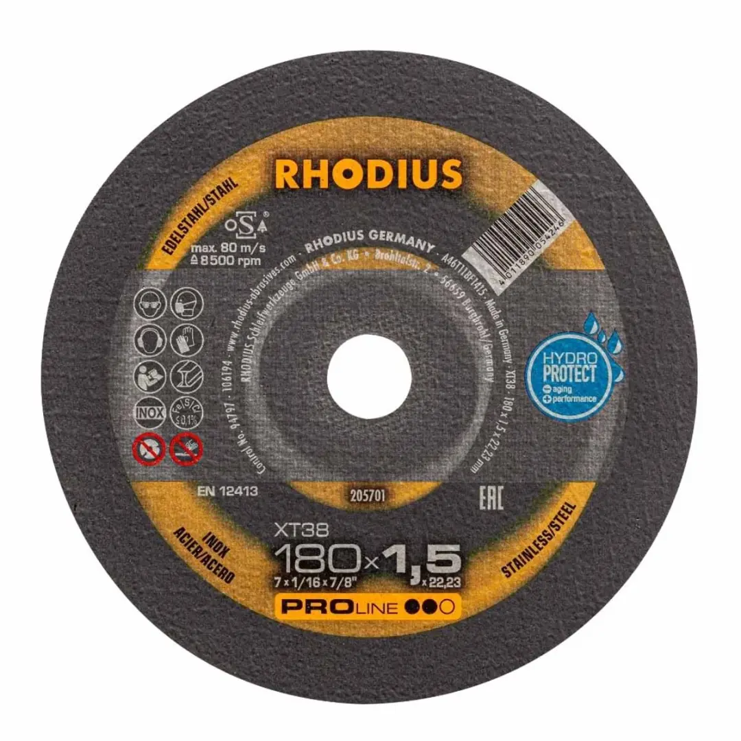 Rhodius XT38 Doorslijpschijf 180mm