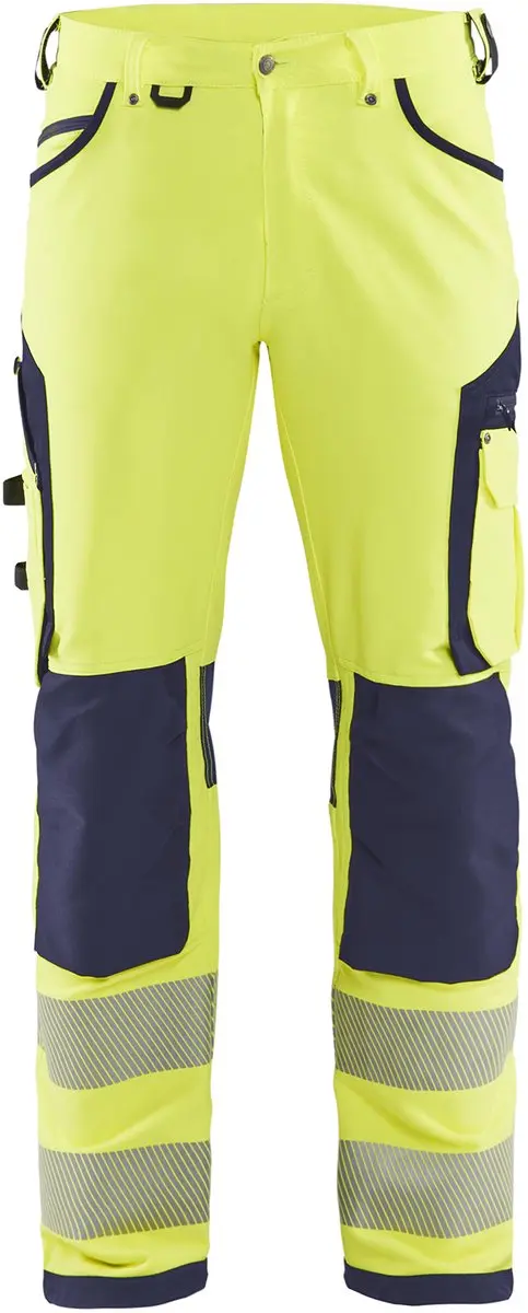 Blåkläder High Vis Werkbroek 1197-1642 - Maat 62 - Geel/Marineblauw