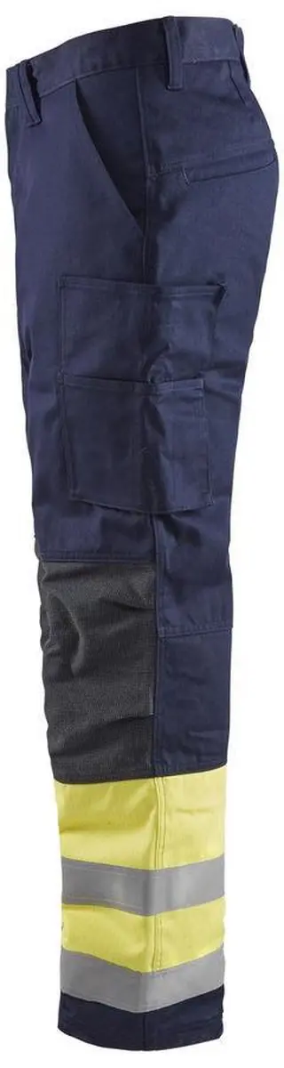 Blåkläder 1869-1514 Multinorm Winterwerkbroek 156 - Marine/High Vis Geel