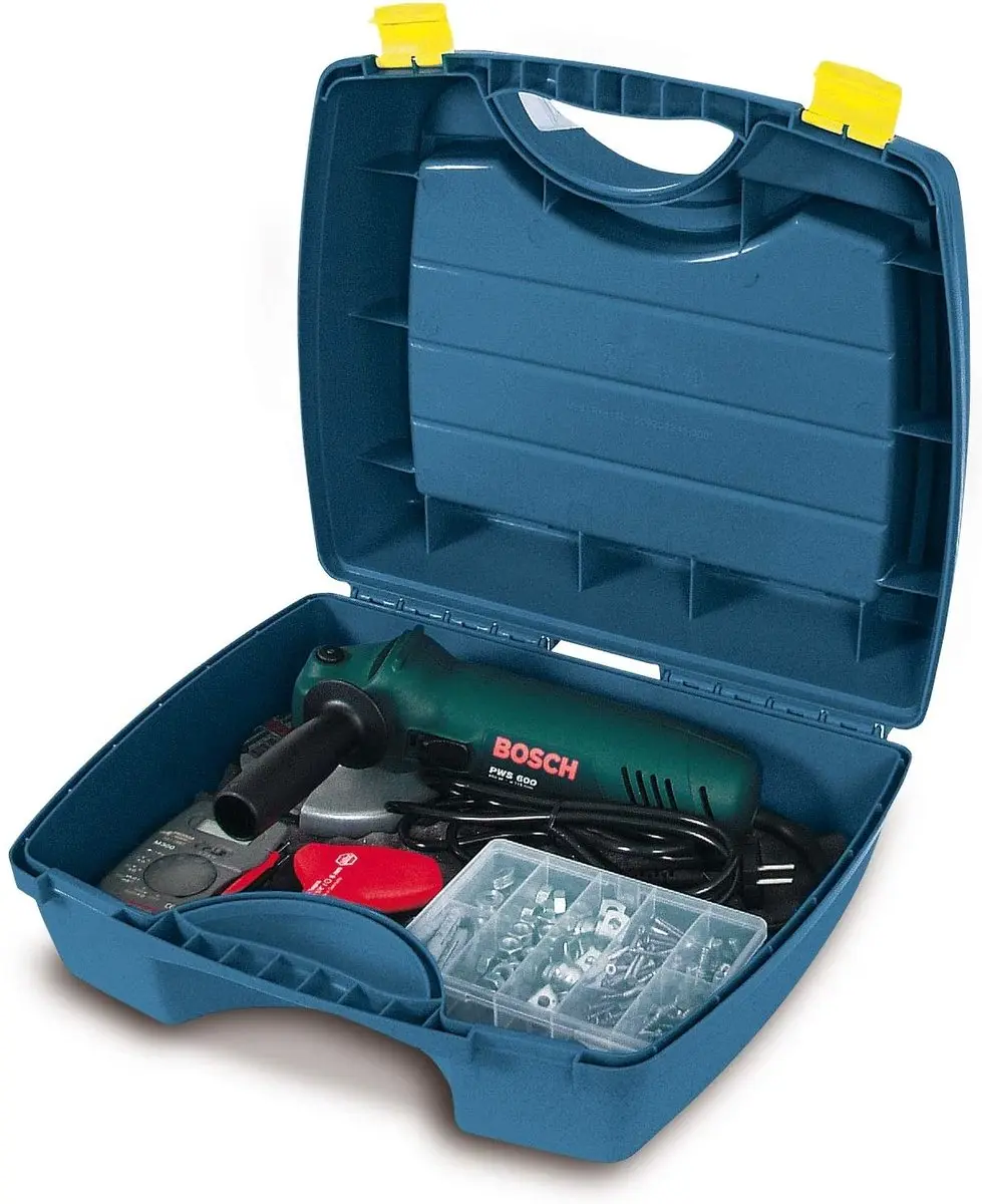 TAYG Gereedschapskoffer 401x352x156mm - 20 Verdeelvakken - Geel/Blauw - afbeelding 6 van 6