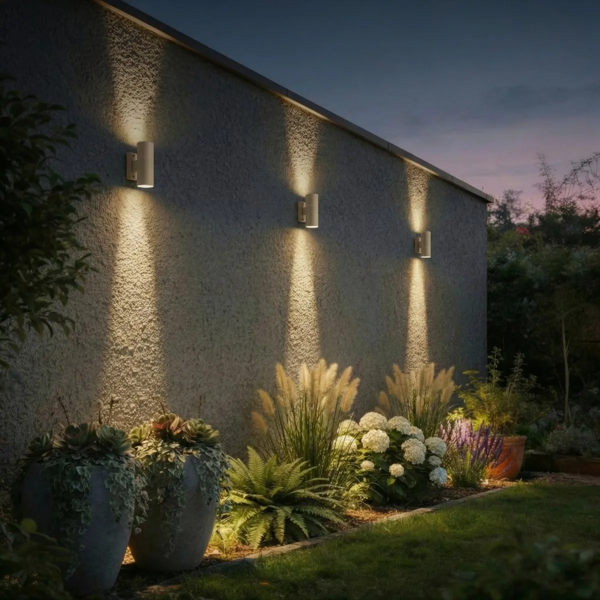 Calex Turin Wandlamp Zand - 2x GU10 - Up & Downlight - Waterdicht