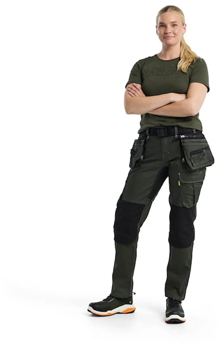 Blåkläder 7990 Dames Werkbroek - Herfstgroen/Zwart - Maat 50