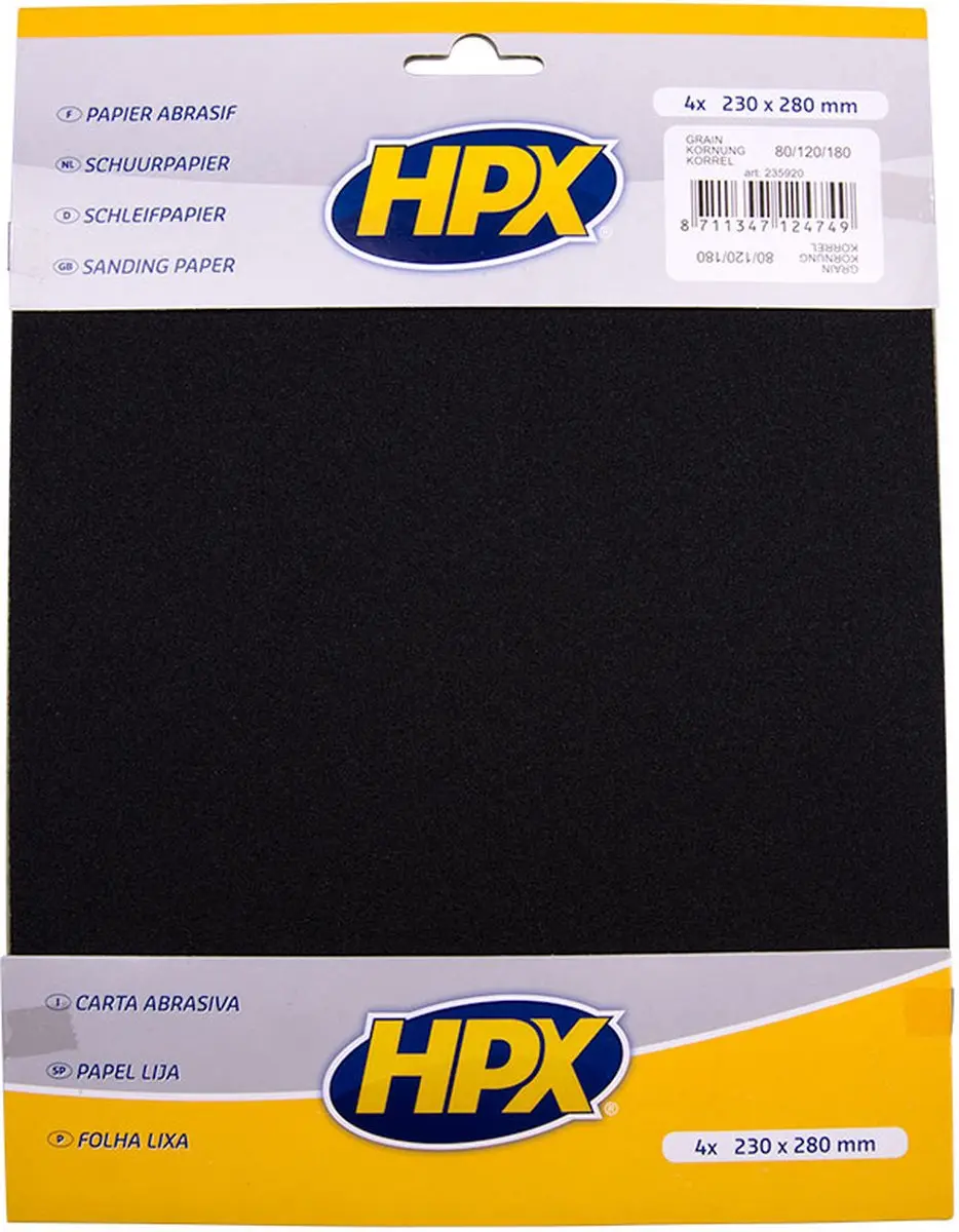 HPX Waterproof Schuurvellen Set P80/P120/P180