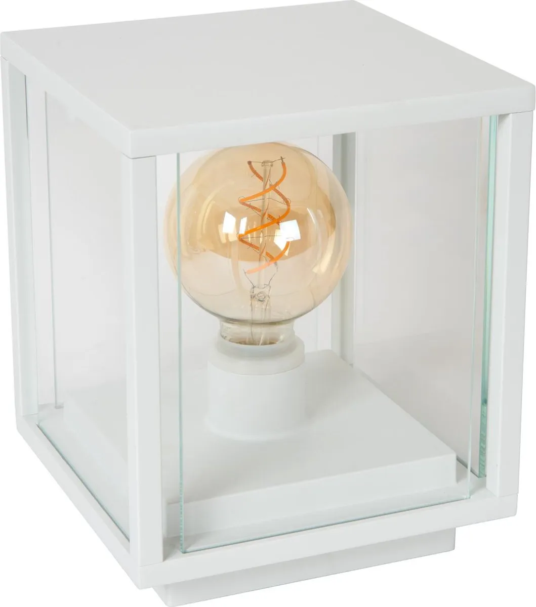 Lucide CLAIRE Sokkellamp E27 15W - Wit - afbeelding 6 van 6
