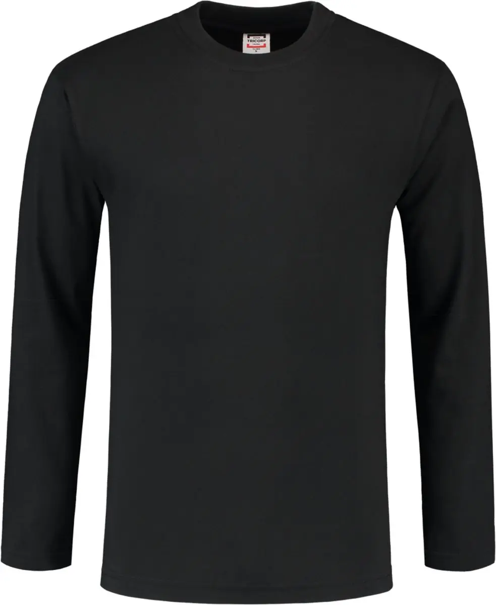 Tricorp 101006 T-Shirt Lange Mouw 7XL - Zwart