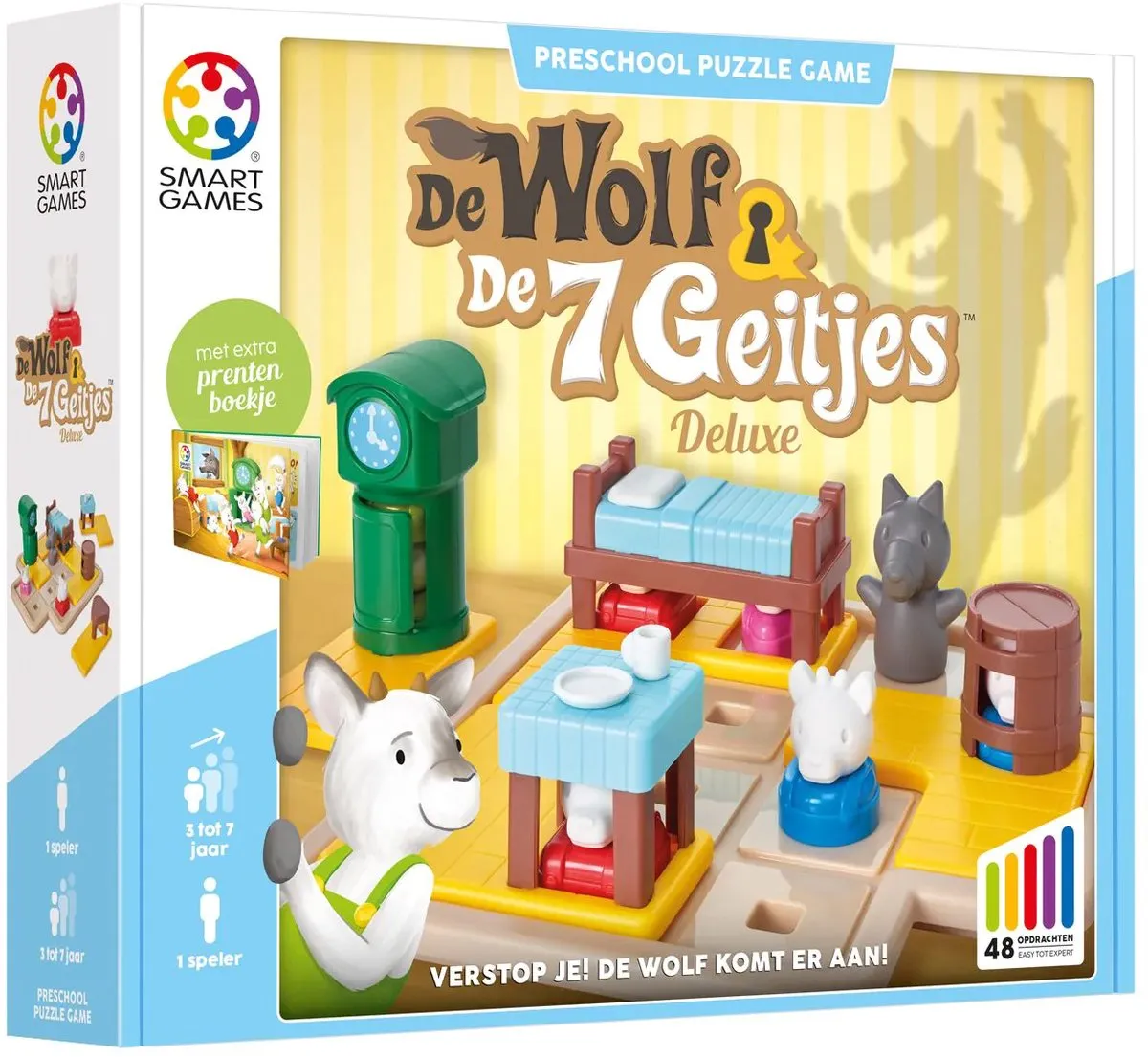 SmartGames De Wolf en de 7 Geitjes SG 027 NL - 48 Opdrachten