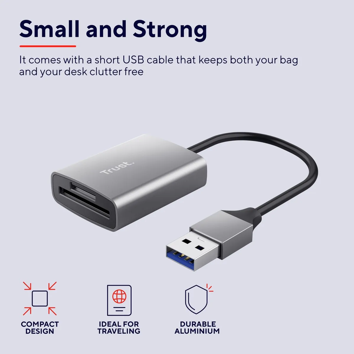 Trust DALYX 24135 USB 3.0 Chipkaartlezer - SD/microSD