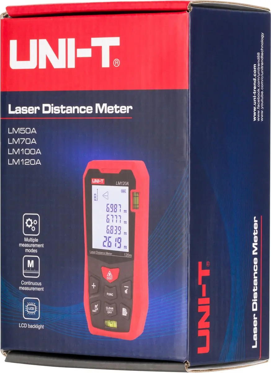 UNI-T LM50A Laser Afstandsmeter 50m