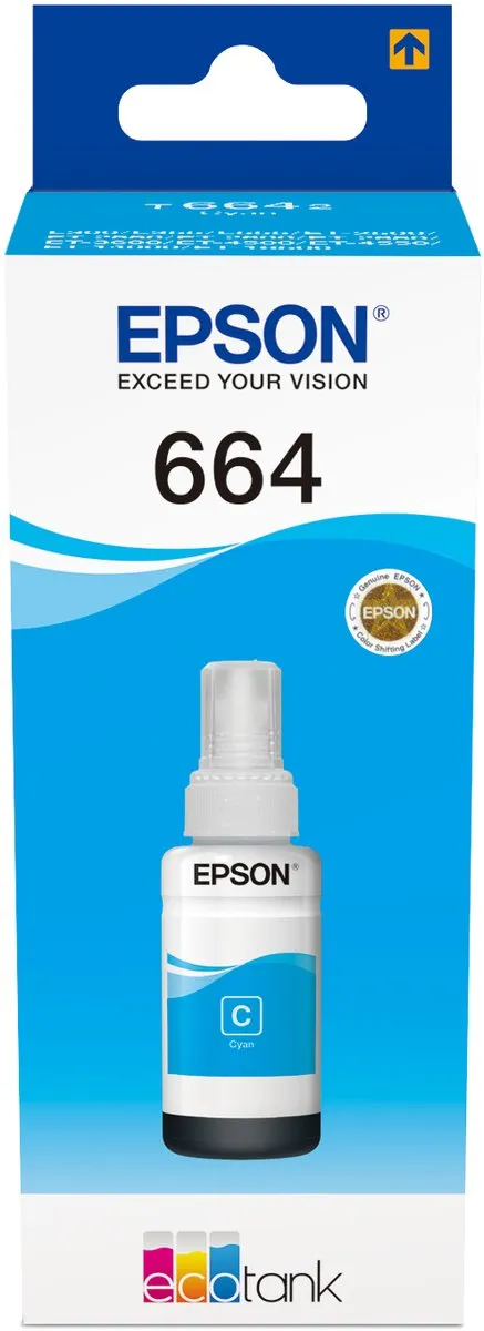 Epson T6642 Cyan Inktfles 70ml - o.a. ET-14000/ET-16500
