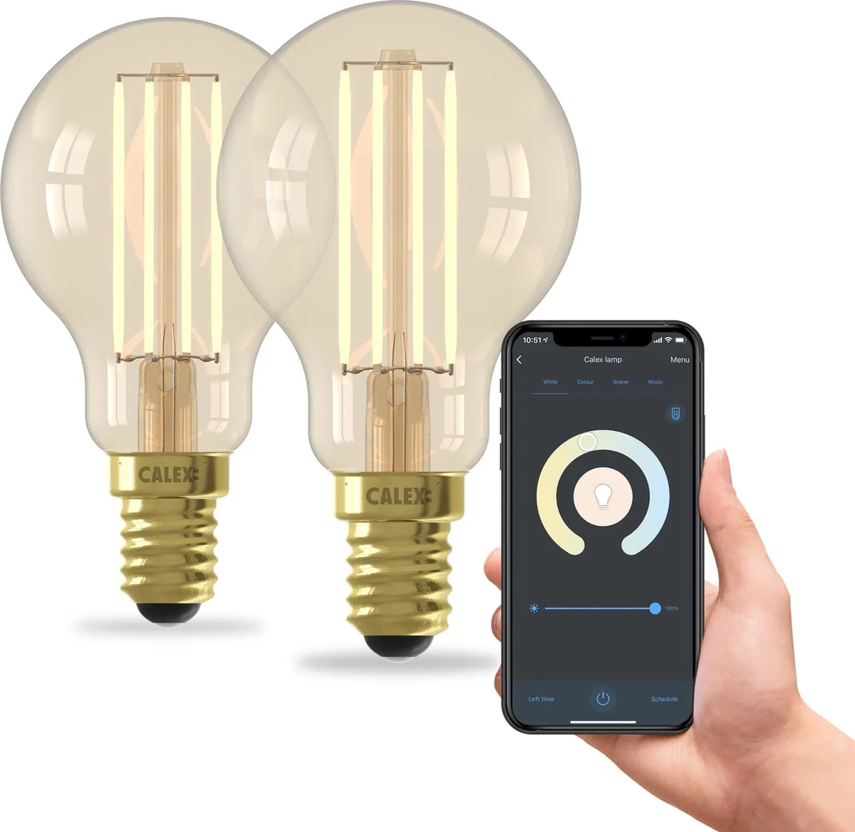 Calex Slimme LED Filamentlamp E14