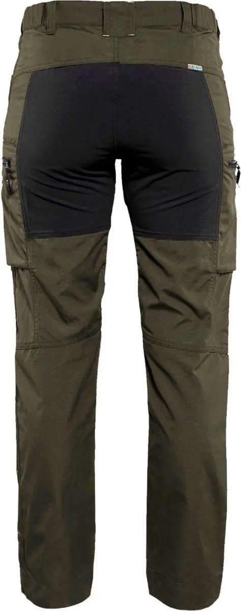 Blåkläder Dames Service Werkbroek Stretch 7159-1845 - 46 - Groen/Zwart