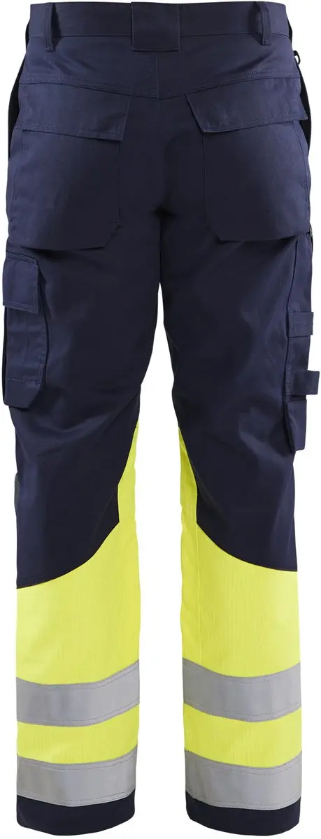 Blåkläder Multinorm Werkbroek 1478-1514 - Marine/High Vis Geel - Maat 96