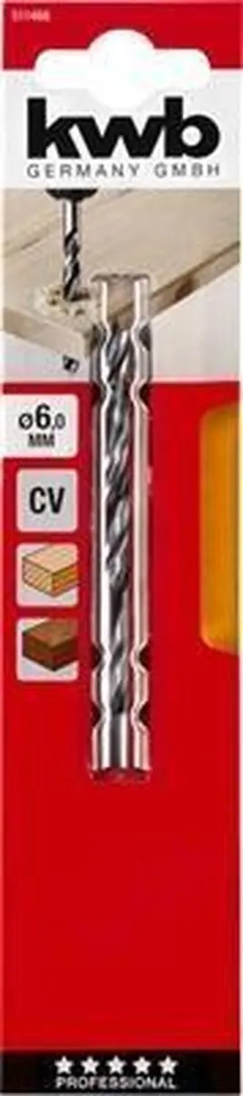 KWB Houtspiraalboor 6mm - 511466
