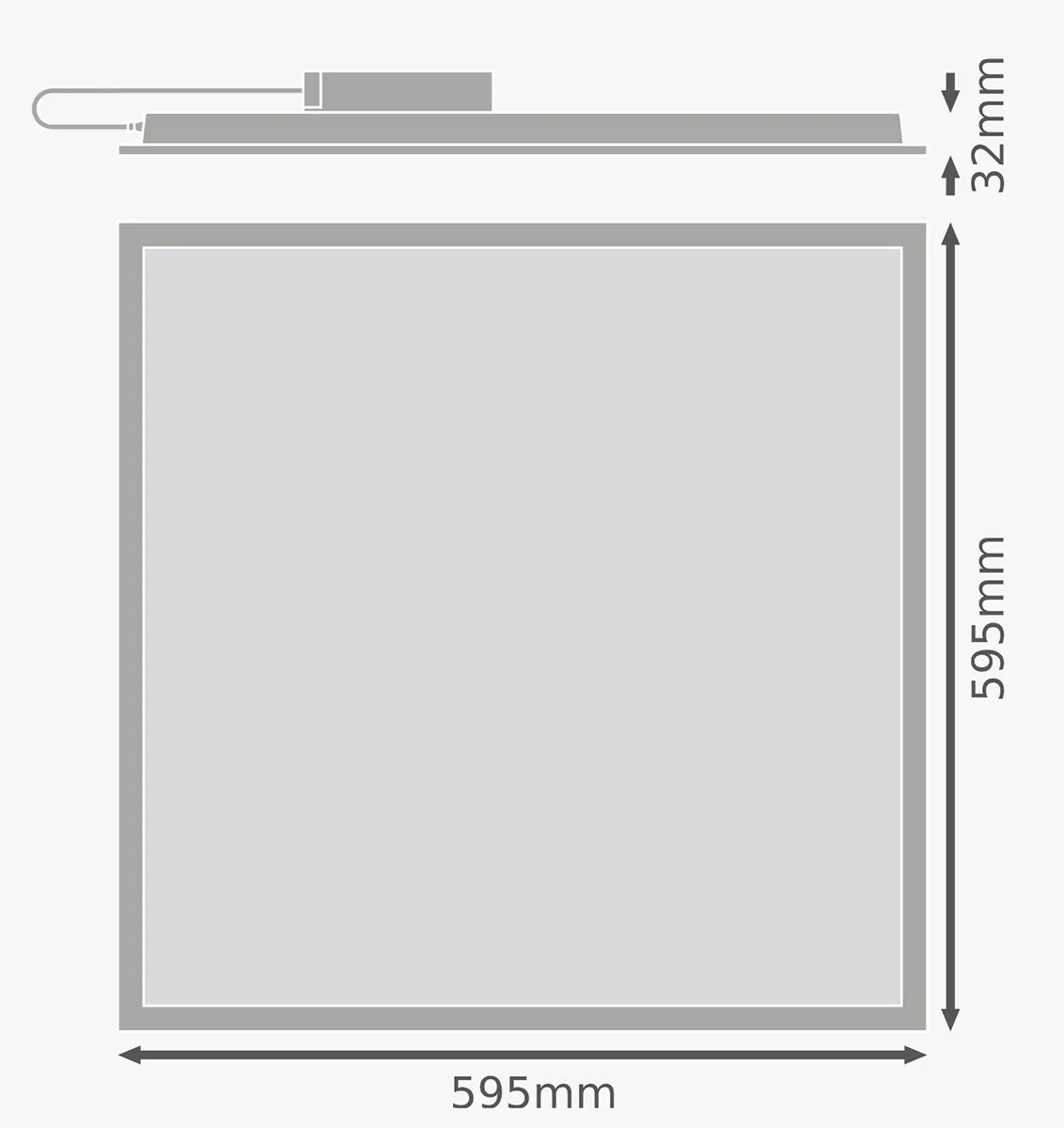 LEDVANCE LED Paneel Eco 36W 60x60cm - 3600lm Warm Wit