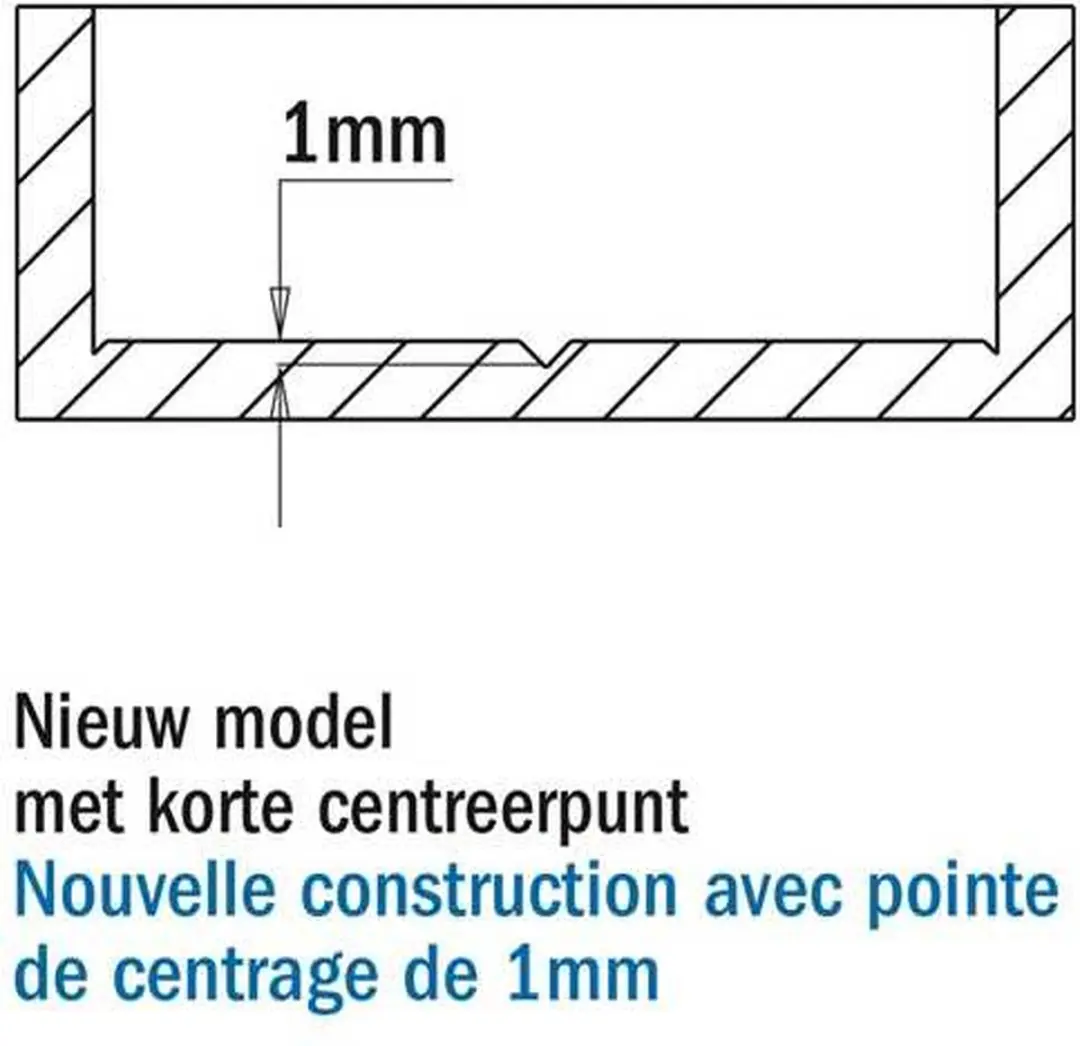 CMT Cilinderkopboor D20mm - Rechts - Hout