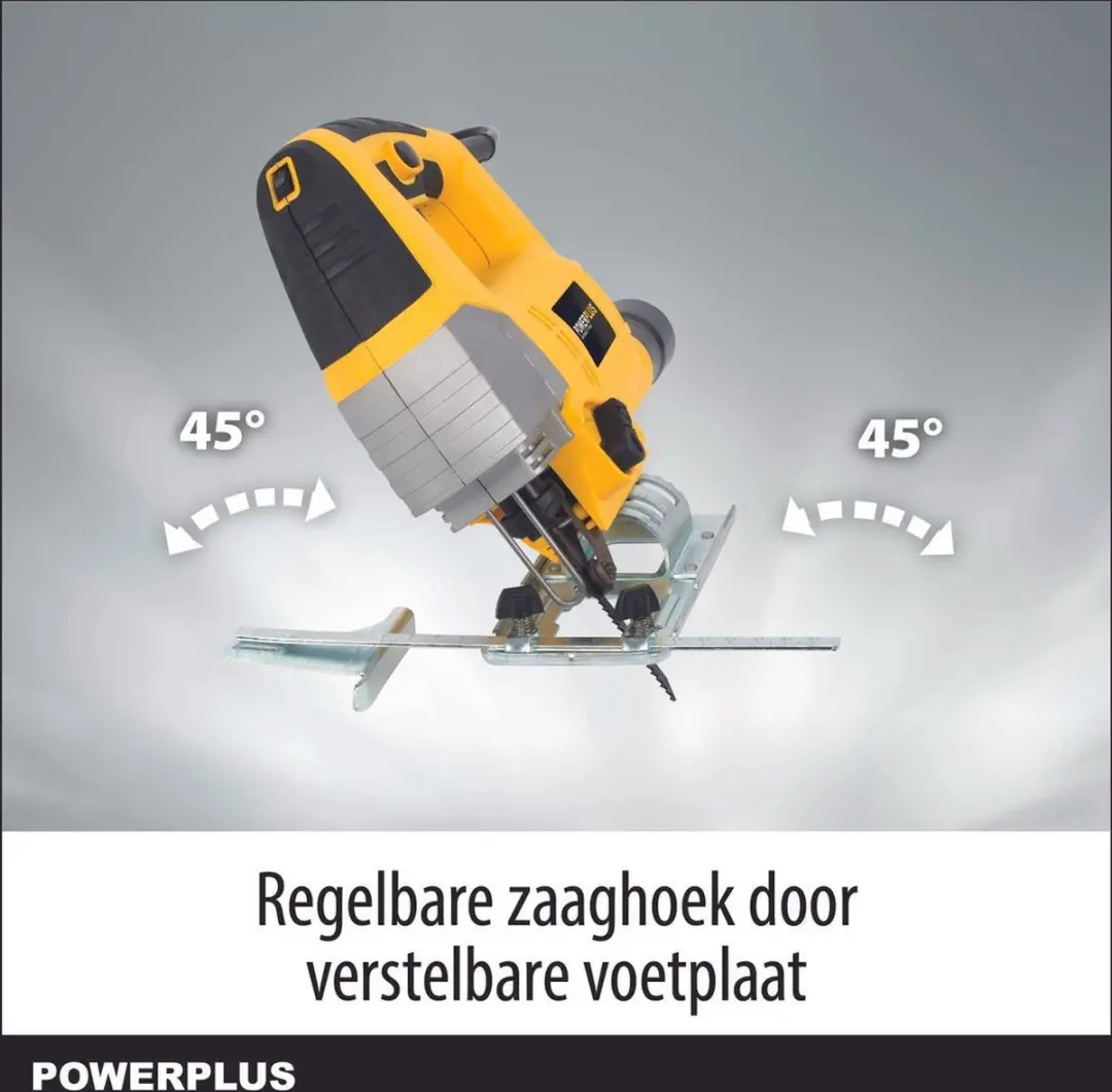 Powerplus POWX0331 Elektrische Decoupeerzaag 650W - 3 Accu's