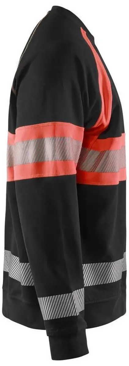 Blåkläder Sweater High Vis 3359-1158 - Zwart/High Vis Rood XL