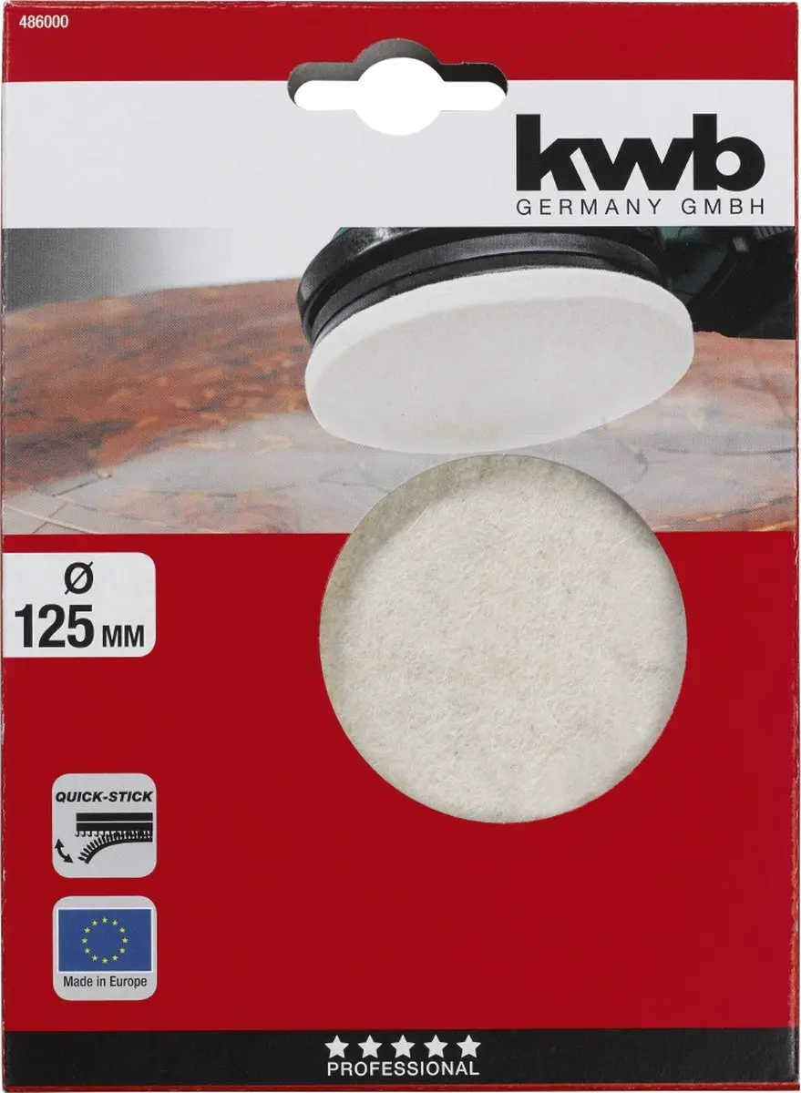 KWB Reinigingsschijf met opspanas Ø100 mm