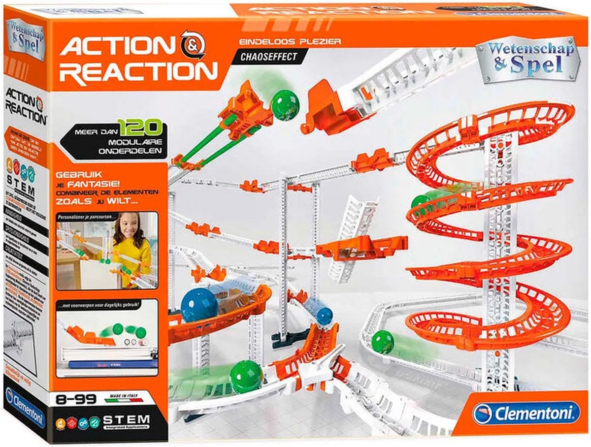 Clementoni Actie & Reactie Looping Uitbreidingsset - 10 Stukken - Multicolor - afbeelding 6 van 6