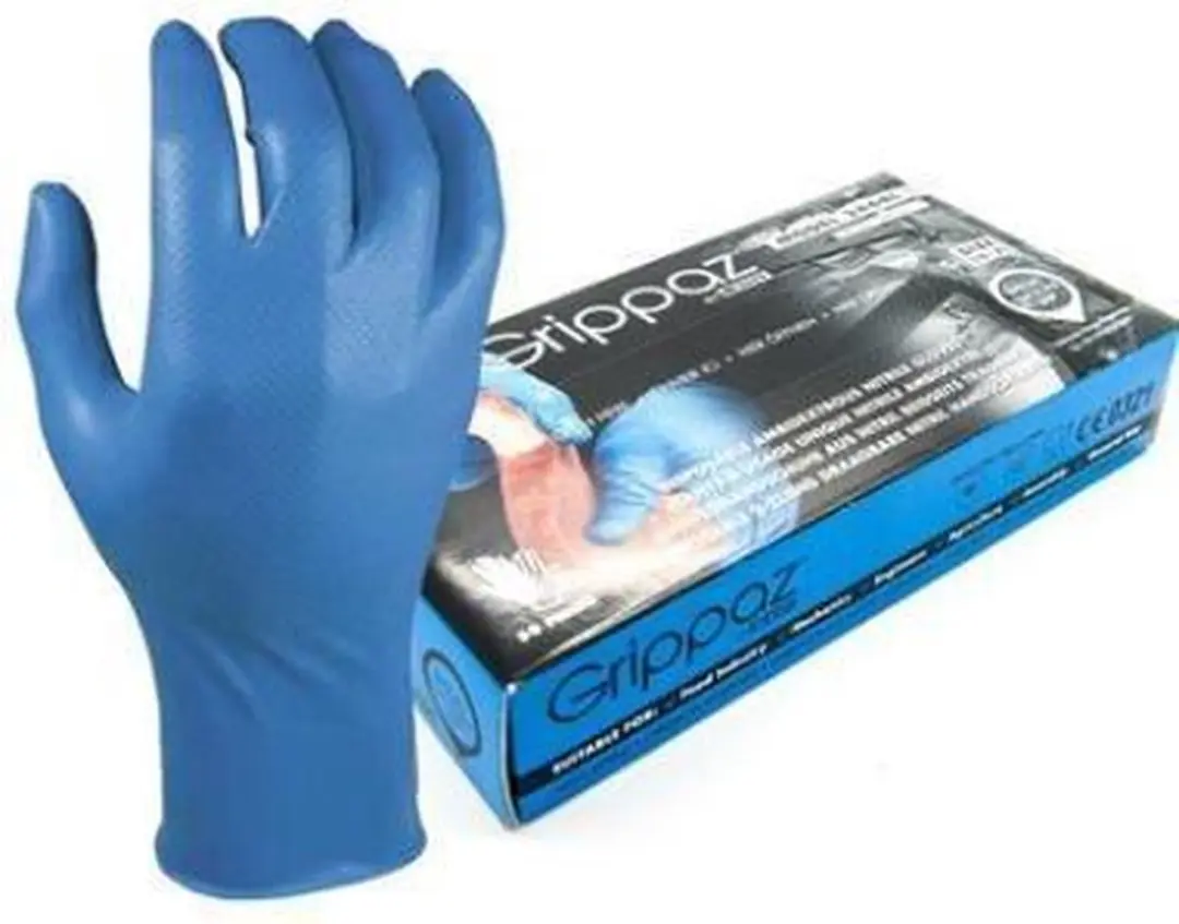 Oxxa X-Grippaz-Pro-Long Nitril Handschoenen 3XL - Blauw - 50 Stuks