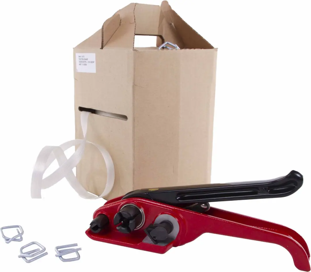 Kortpack Polyesterband Starterset 12mm Wit