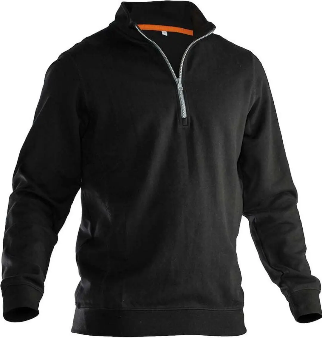 Jobman 5401 Halfzip Sweatshirt M - Wit/Zwart