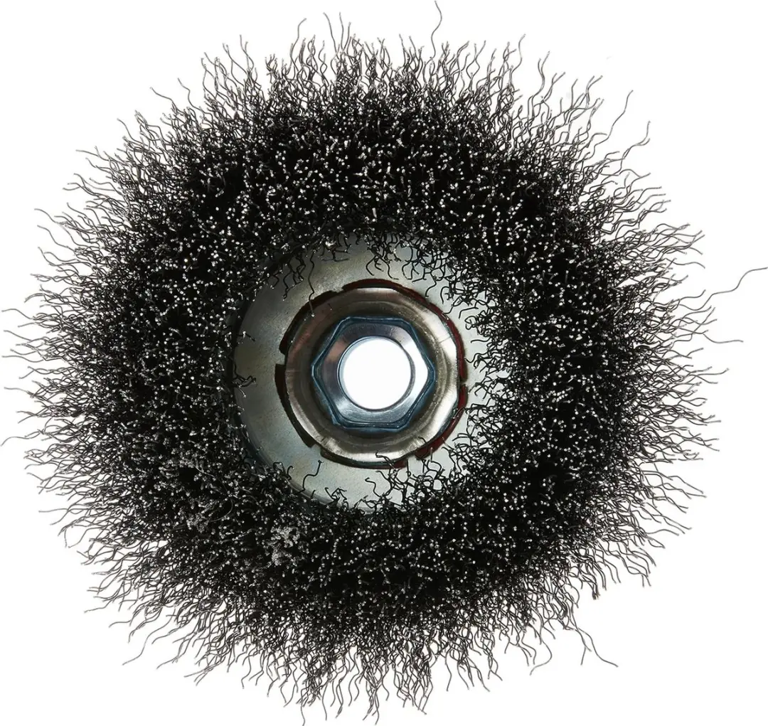 KWB Potborstel Ø100mm M14 HSS - Metaal/Steen - Zilver/Rood/Grijs